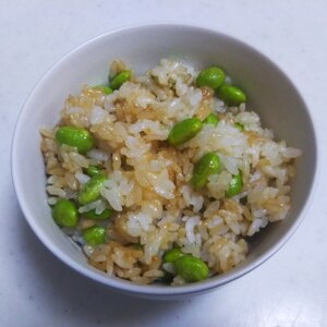 枝豆のおかか混ぜご飯